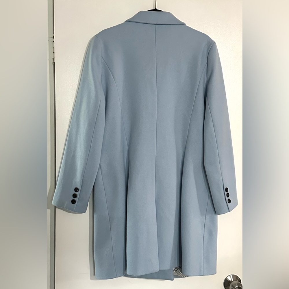 Blue Double Breasted Winter Overcoat NWOT XL - Picture 7 of 10